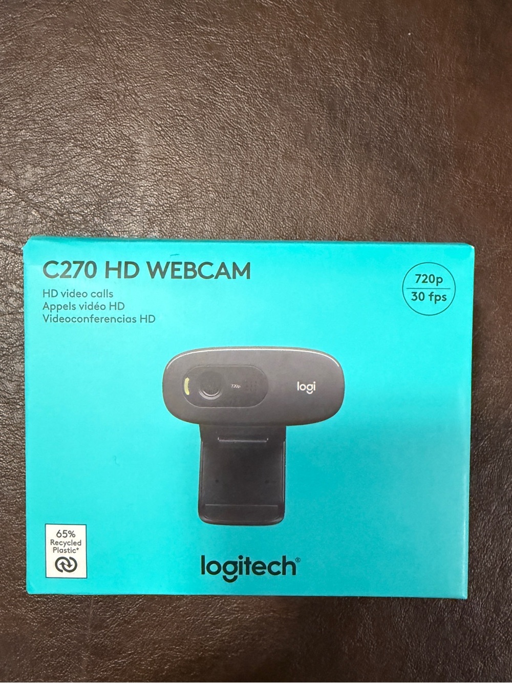 Logitech C270 HD Webcam - Black